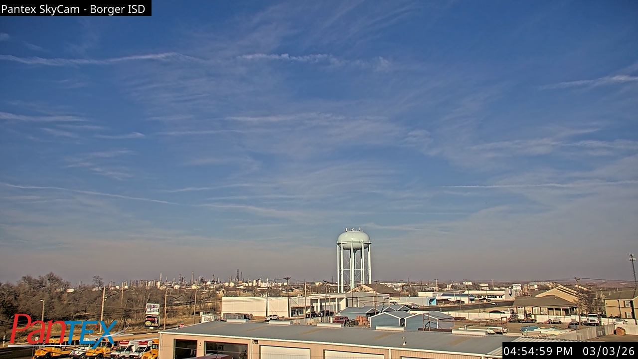 Thumbnail for current weather camera view from Borger ISD in Borger, Texas