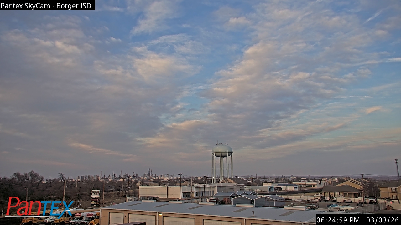 Thumbnail for current weather camera view from Borger ISD in Borger, Texas