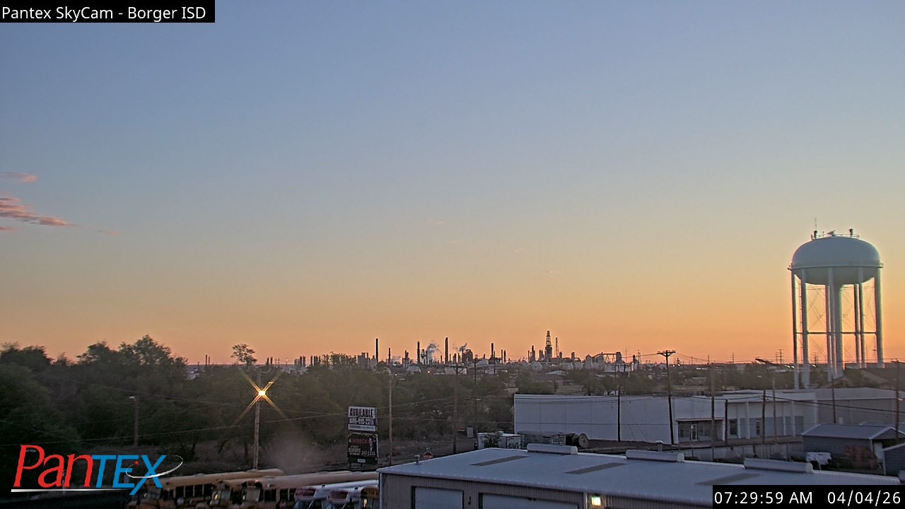 Thumbnail for current weather camera view from Borger ISD in Borger, Texas