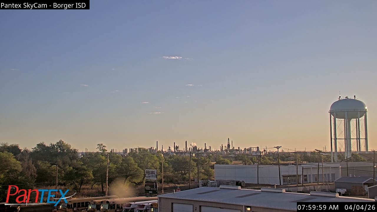 Thumbnail for current weather camera view from Borger ISD in Borger, Texas