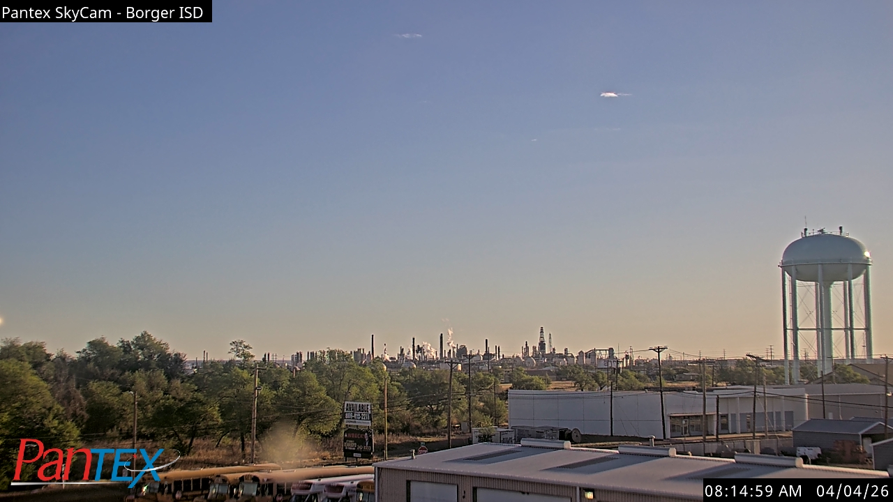Thumbnail for current weather camera view from Borger ISD in Borger, Texas