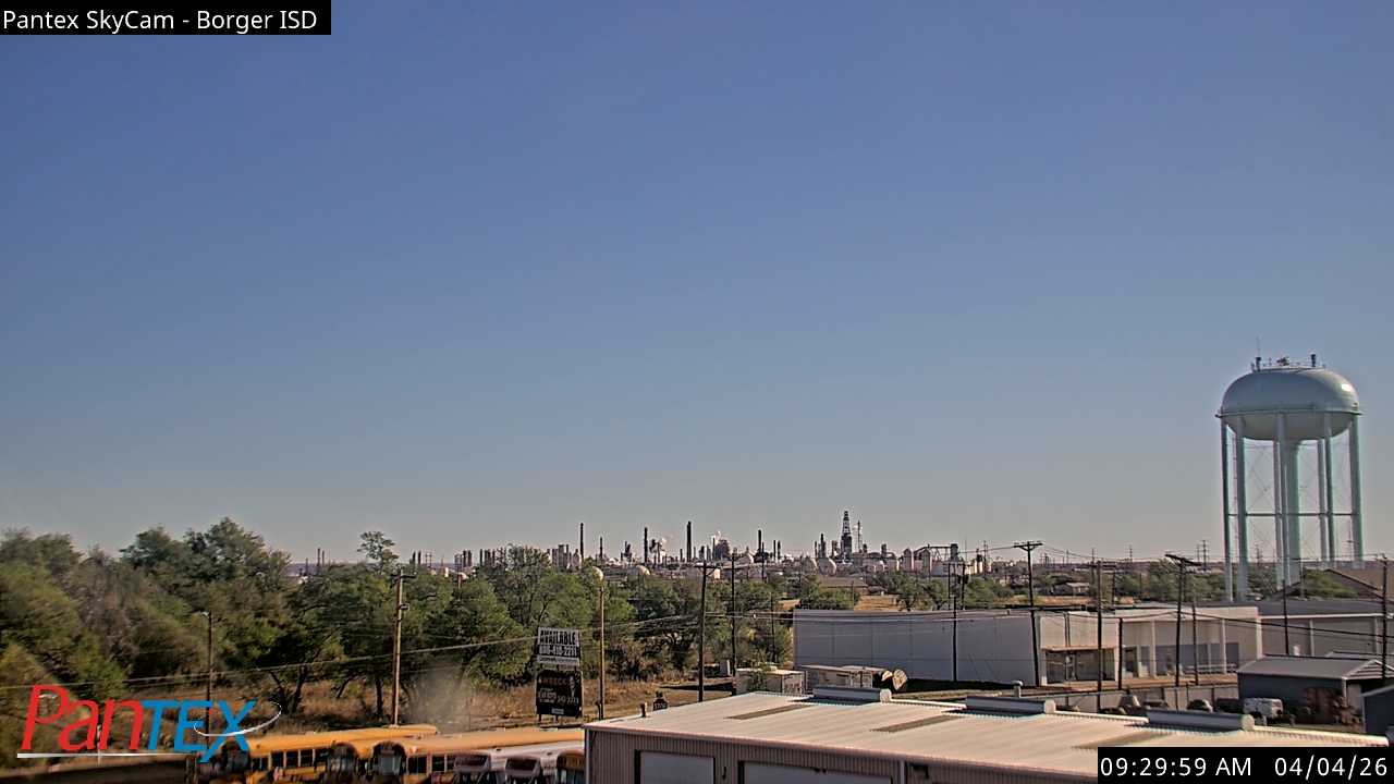 Thumbnail for current weather camera view from Borger ISD in Borger, Texas