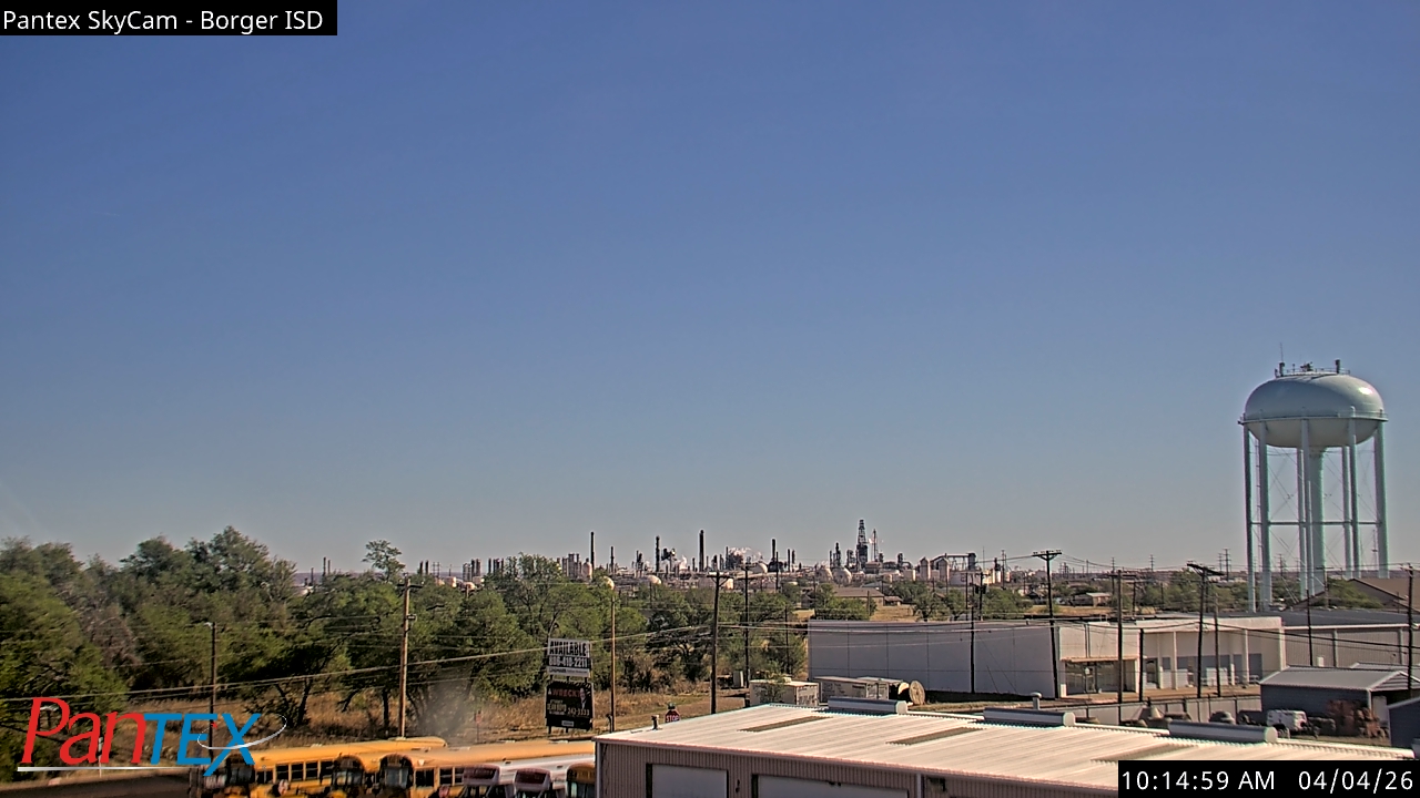 Thumbnail for current weather camera view from Borger ISD in Borger, Texas