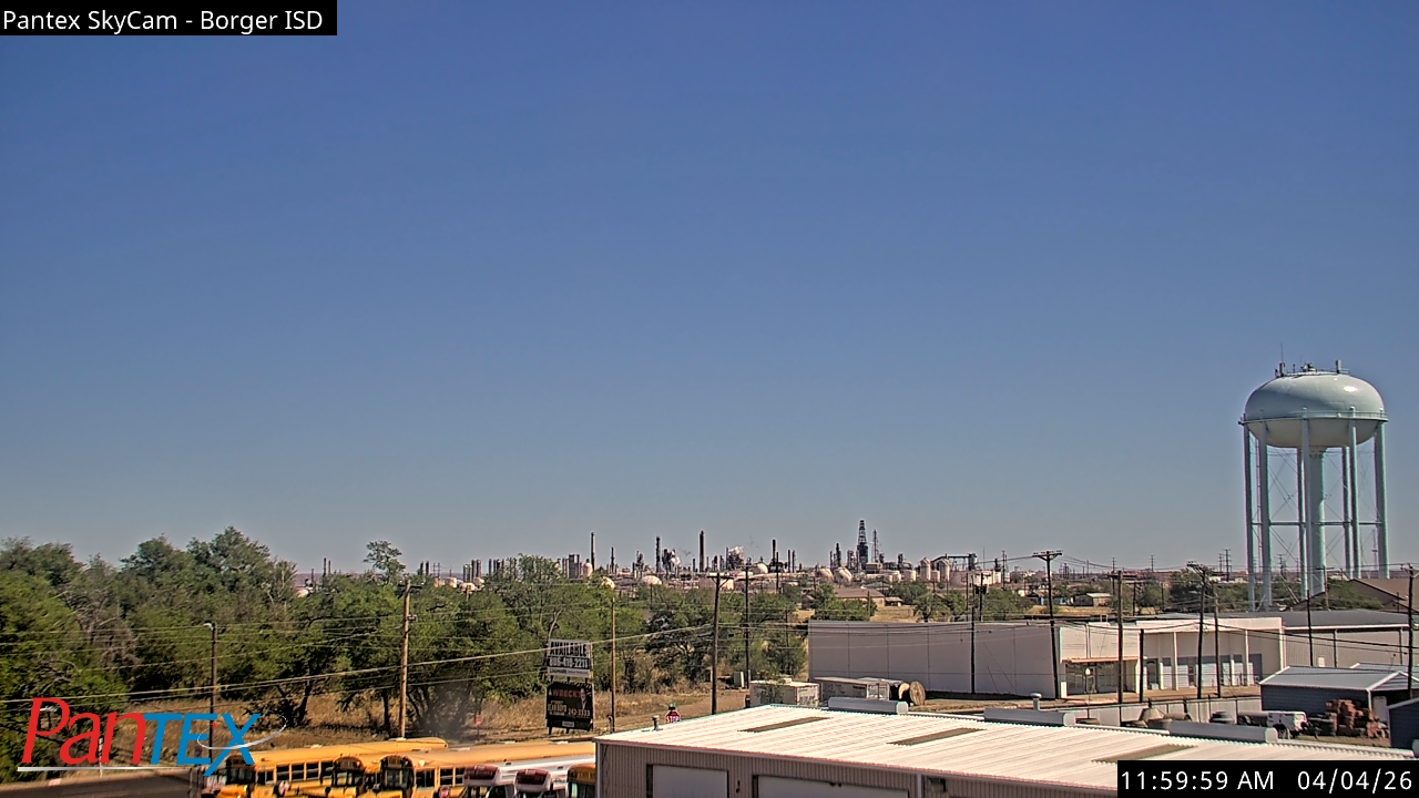 Thumbnail for current weather camera view from Borger ISD in Borger, Texas