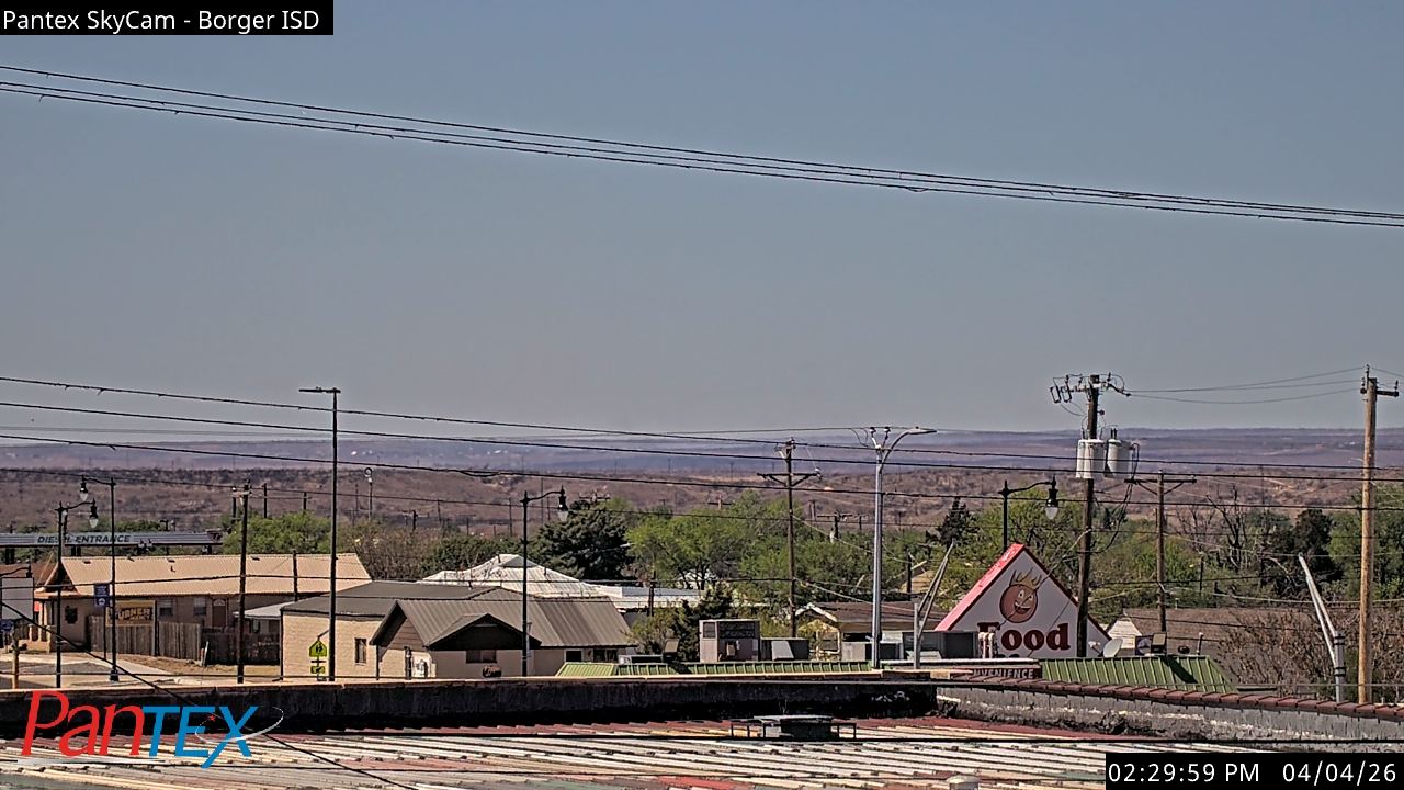 Thumbnail for current weather camera view from Borger ISD in Borger, Texas