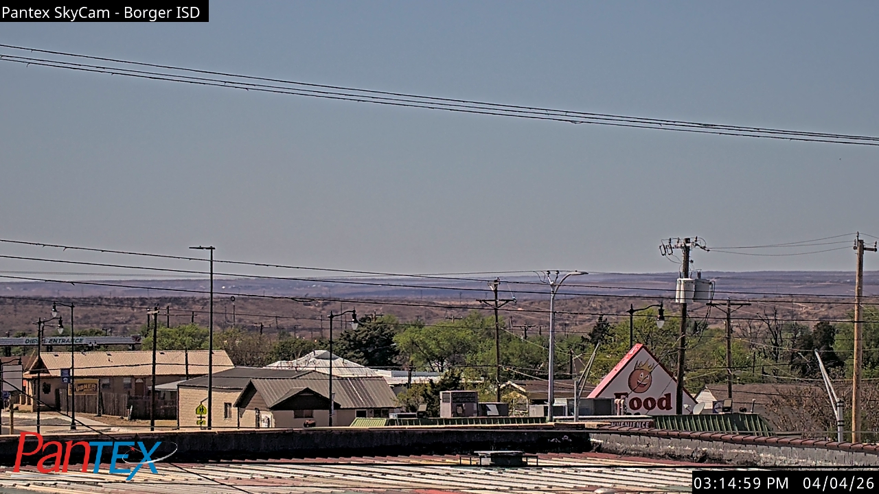 Thumbnail for current weather camera view from Borger ISD in Borger, Texas