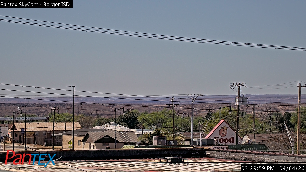 Thumbnail for current weather camera view from Borger ISD in Borger, Texas