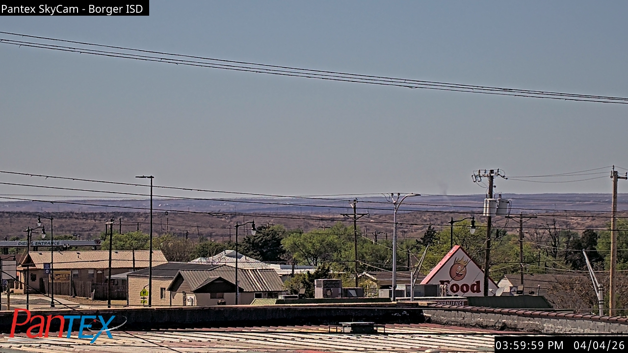 Thumbnail for current weather camera view from Borger ISD in Borger, Texas