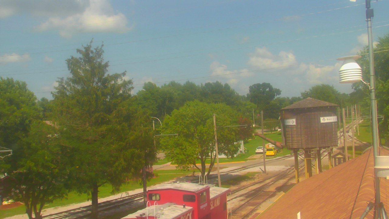 Thumbnail for current weather camera view from Boone Scenic Valley Railroad in Boone, Iowa
