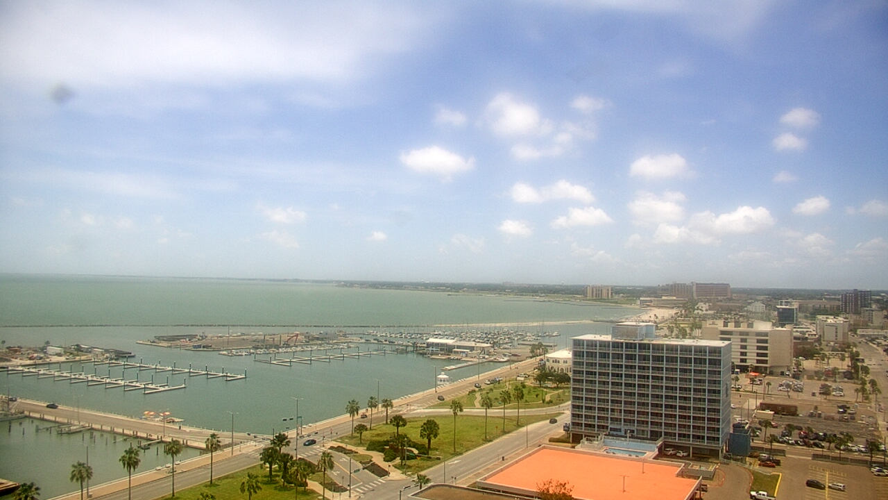 Thumbnail for current weather camera view from First Community Bank in Corpus Christi, Texas