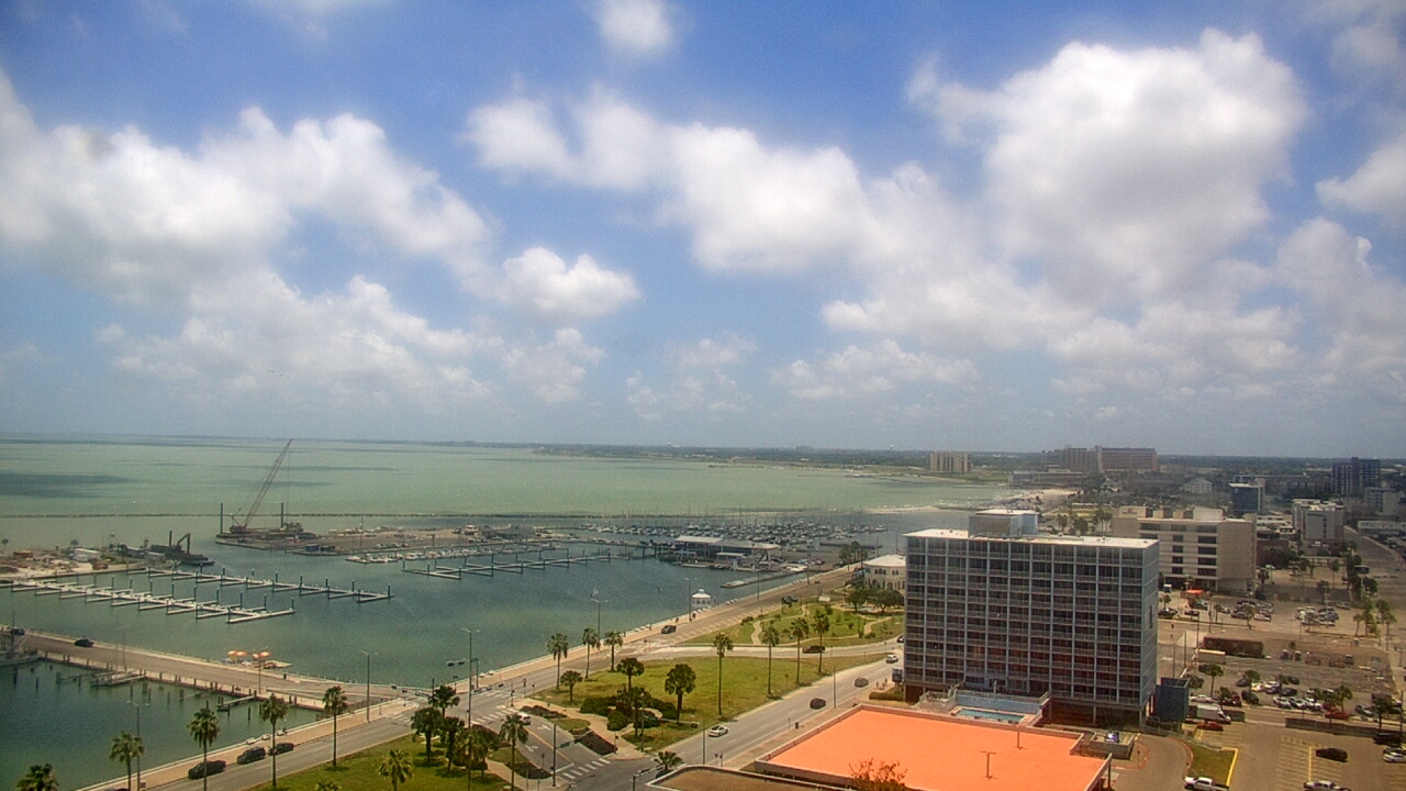 Thumbnail for current weather camera view from First Community Bank in Corpus Christi, Texas