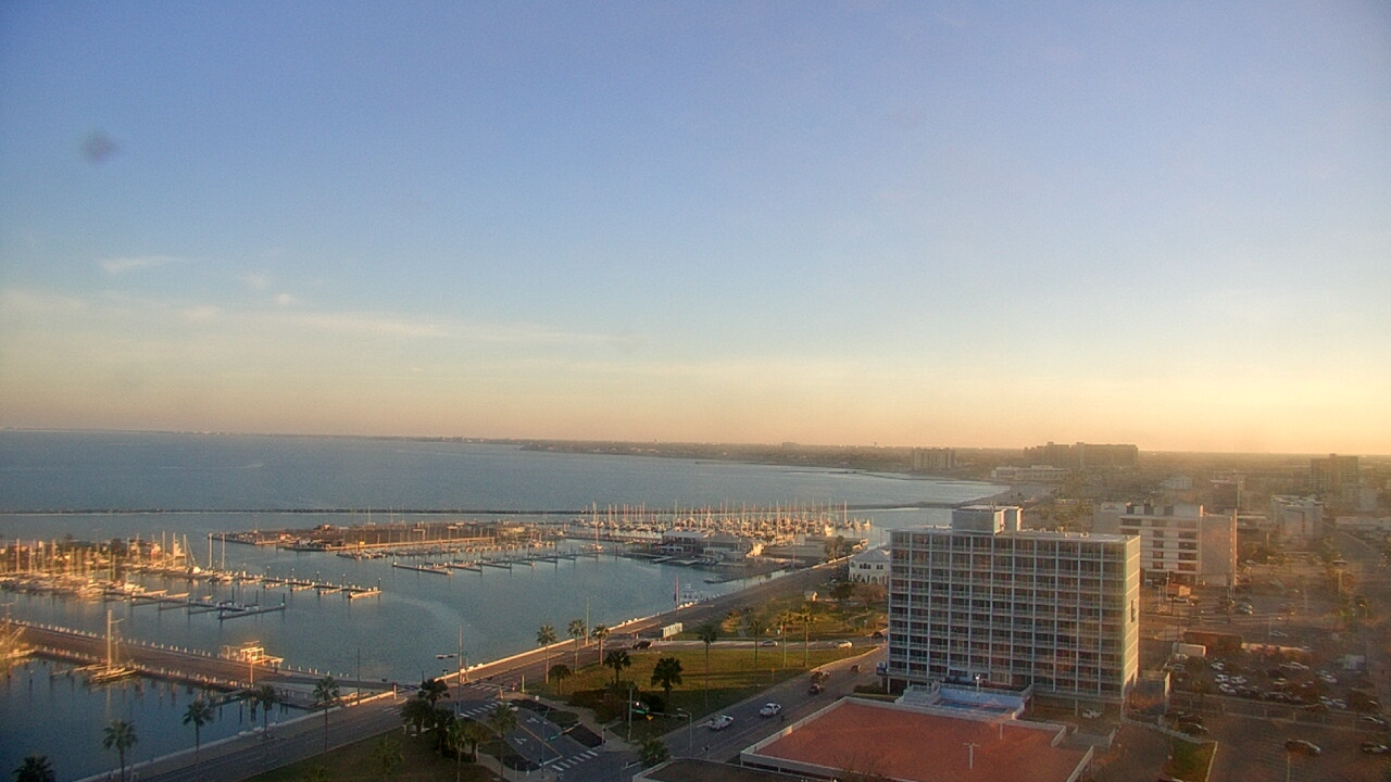 Thumbnail for current weather camera view from First Community Bank in Corpus Christi, Texas