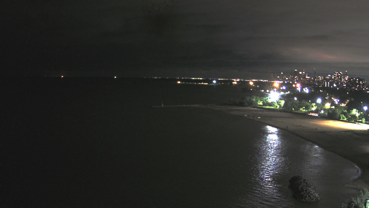 Thumbnail for current weather camera view from Edgewater Beach in Chicago, Illinois