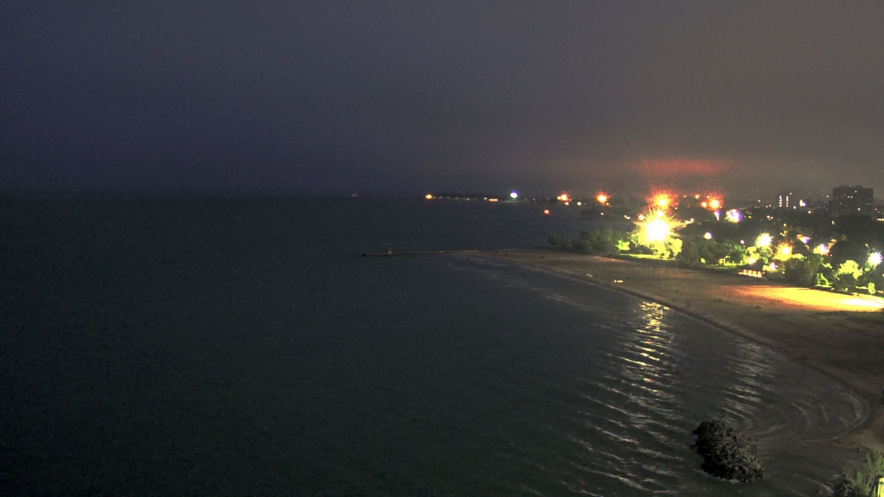 Thumbnail for current weather camera view from Edgewater Beach in Chicago, Illinois