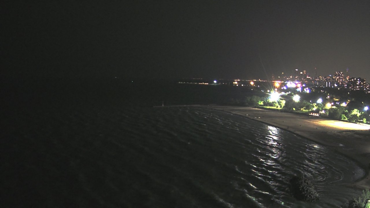 Thumbnail for current weather camera view from Edgewater Beach in Chicago, Illinois