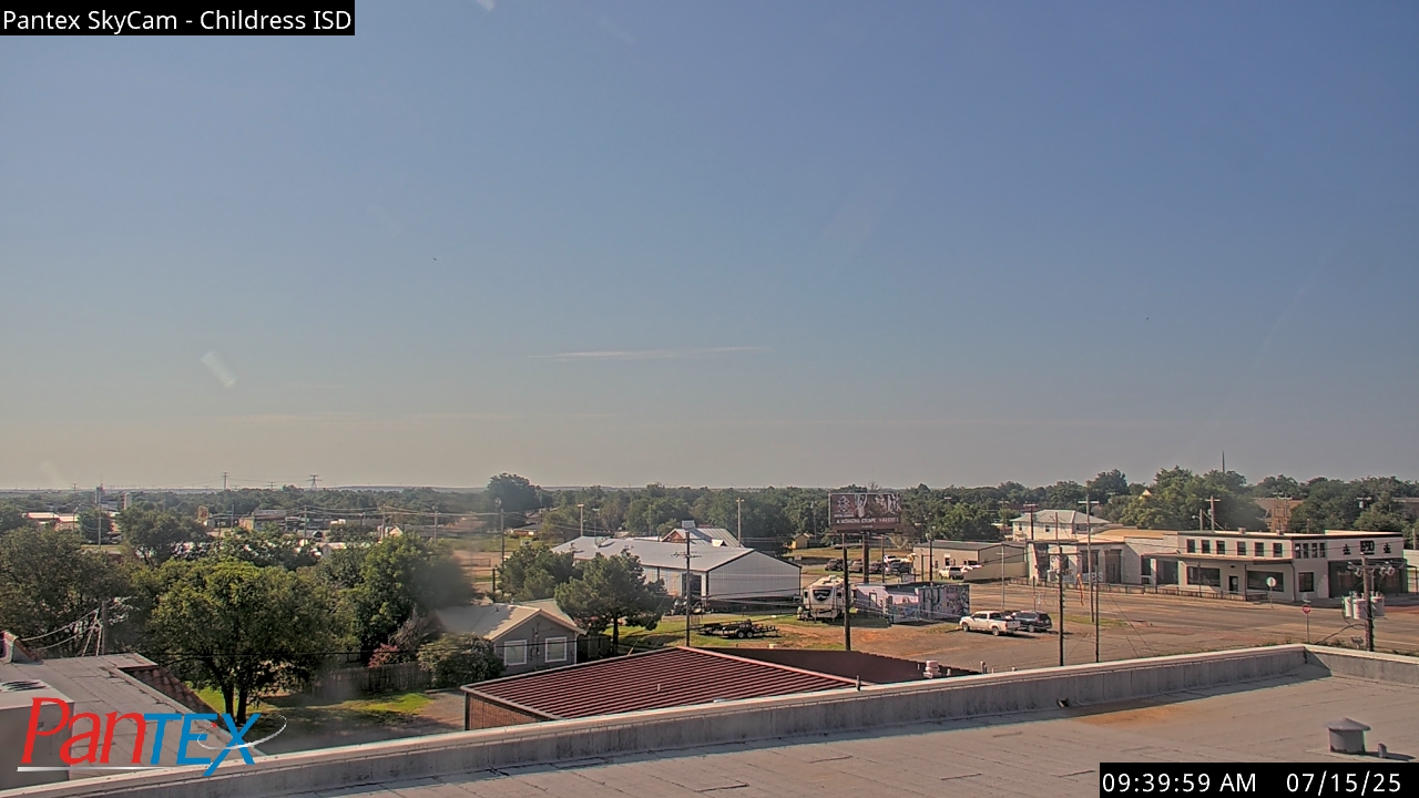 Thumbnail for current weather camera view from Childress ISD in Childress, Texas