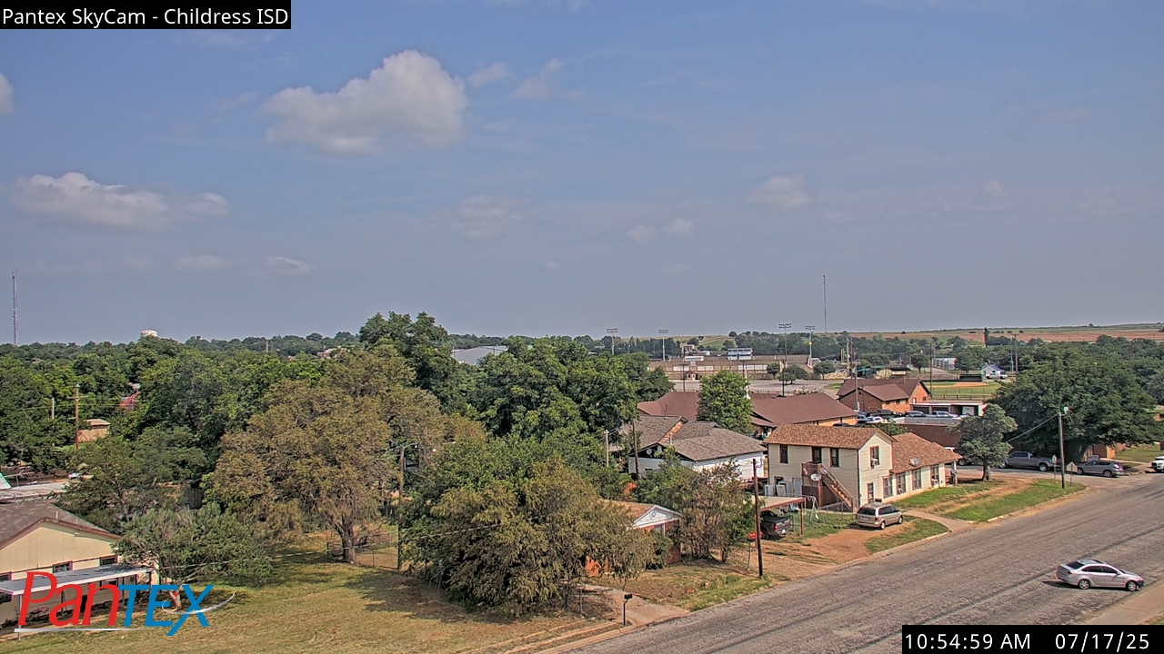 Thumbnail for current weather camera view from Childress ISD in Childress, Texas