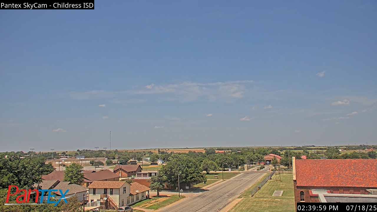 Thumbnail for current weather camera view from Childress ISD in Childress, Texas