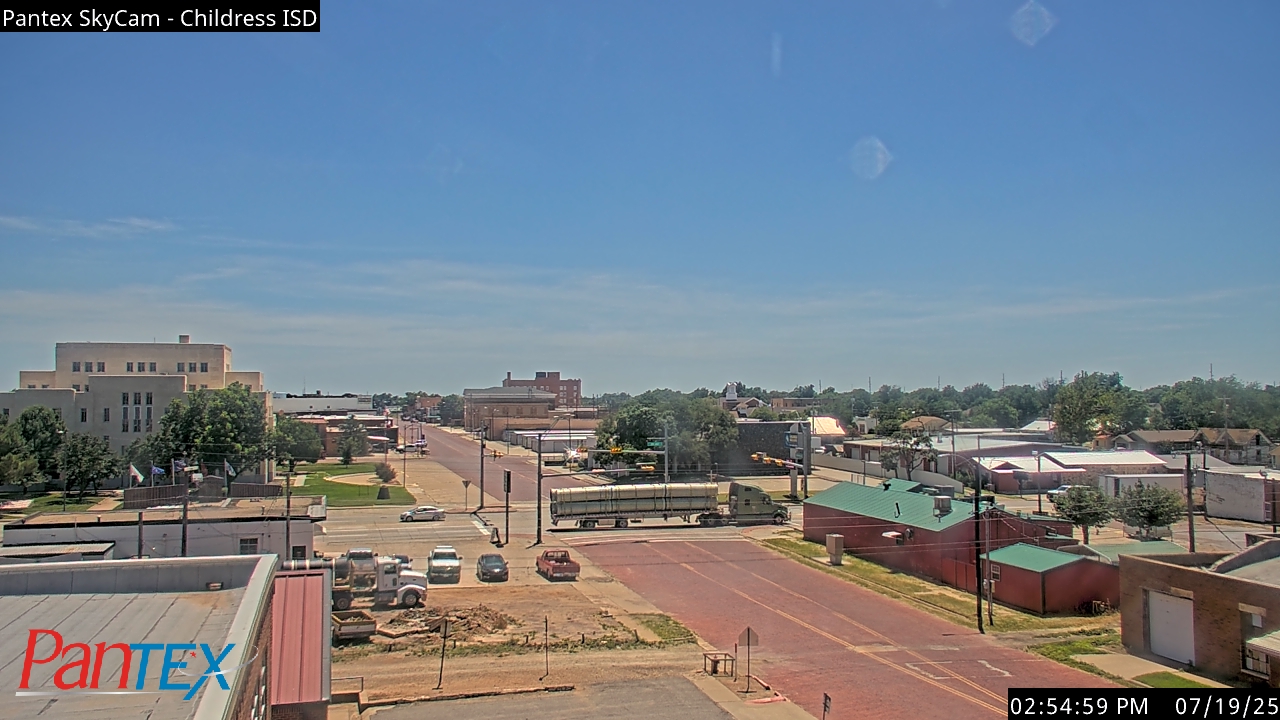 Thumbnail for current weather camera view from Childress ISD in Childress, Texas