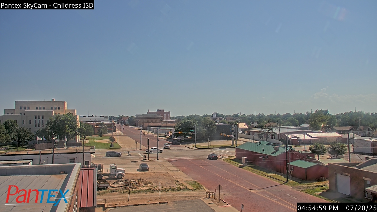 Thumbnail for current weather camera view from Childress ISD in Childress, Texas