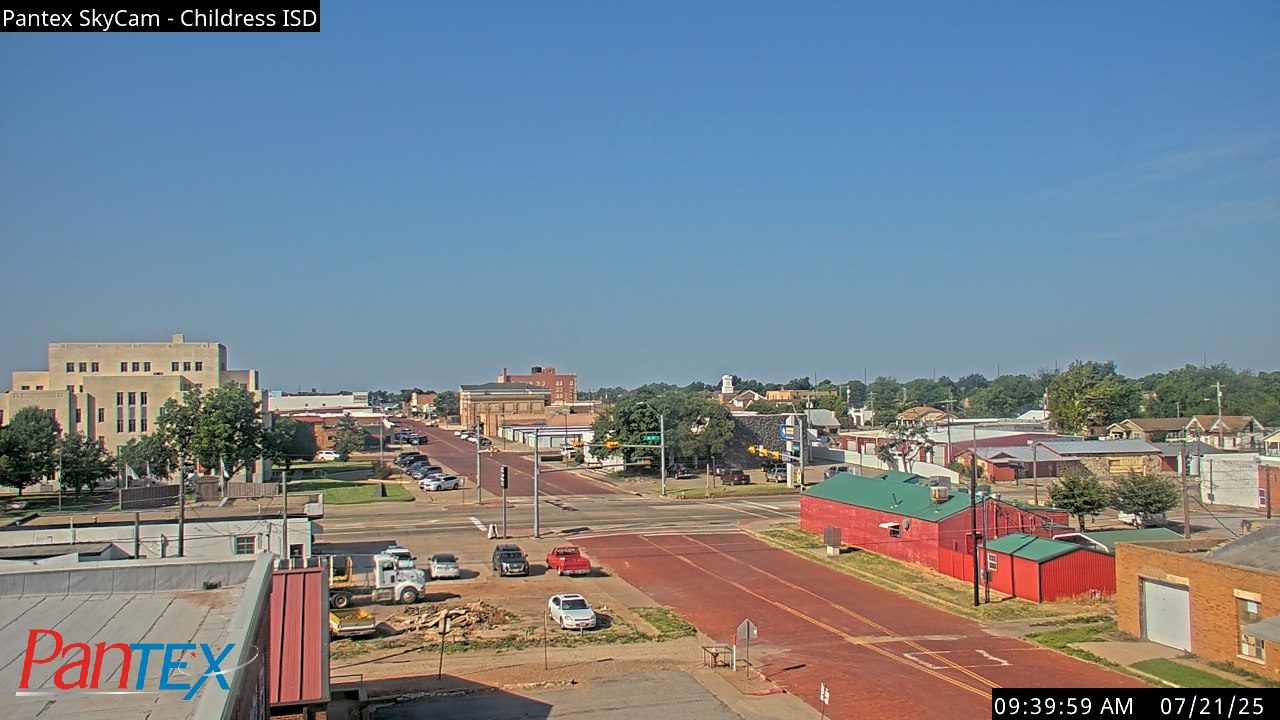 Thumbnail for current weather camera view from Childress ISD in Childress, Texas
