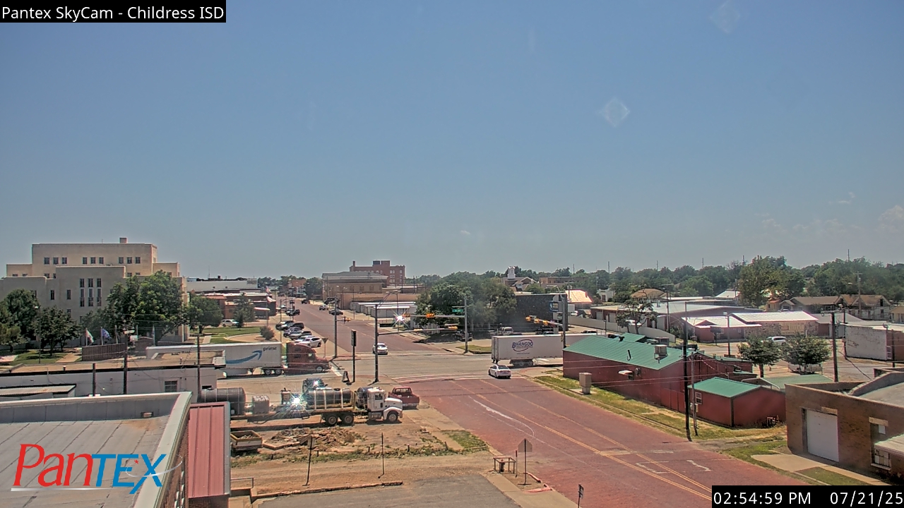 Thumbnail for current weather camera view from Childress ISD in Childress, Texas