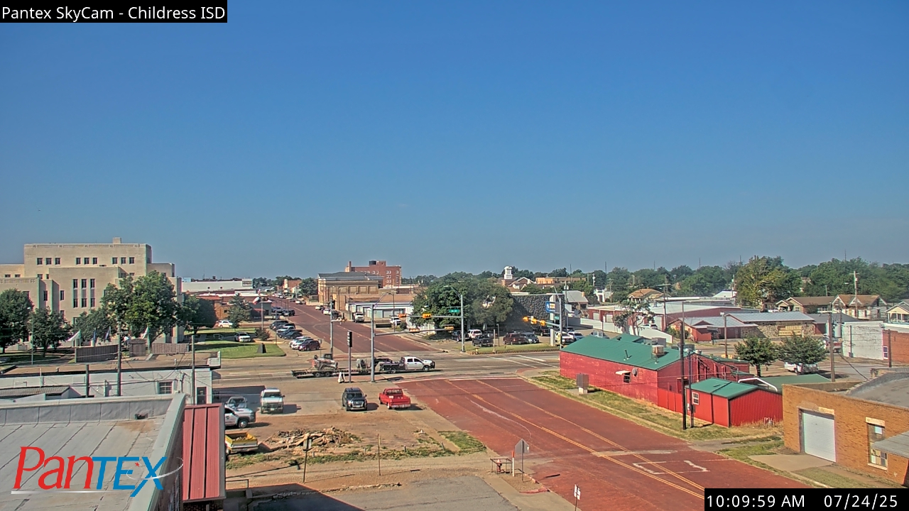 Thumbnail for current weather camera view from Childress ISD in Childress, Texas