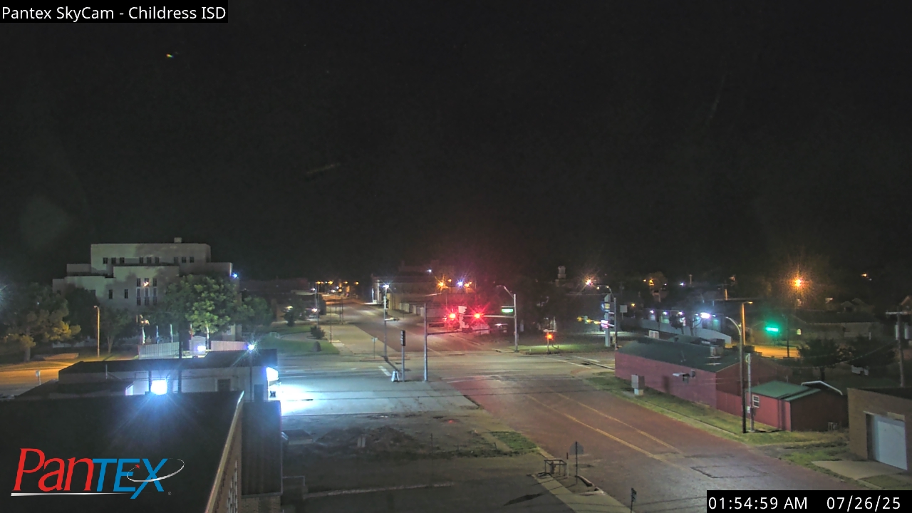 Thumbnail for current weather camera view from Childress ISD in Childress, Texas