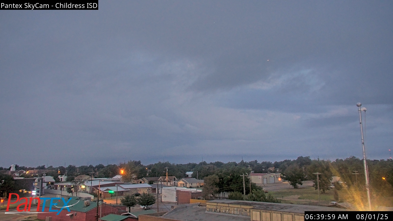 Thumbnail for current weather camera view from Childress ISD in Childress, Texas