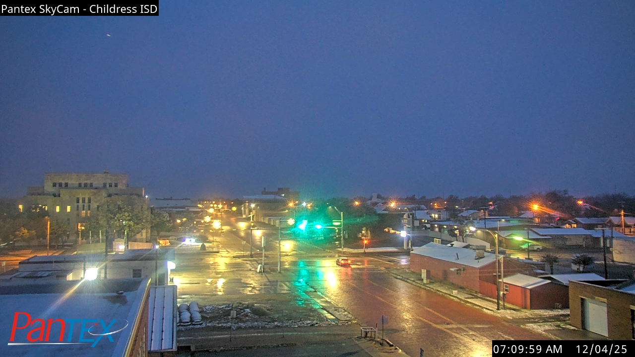 Thumbnail for current weather camera view from Childress ISD in Childress, Texas