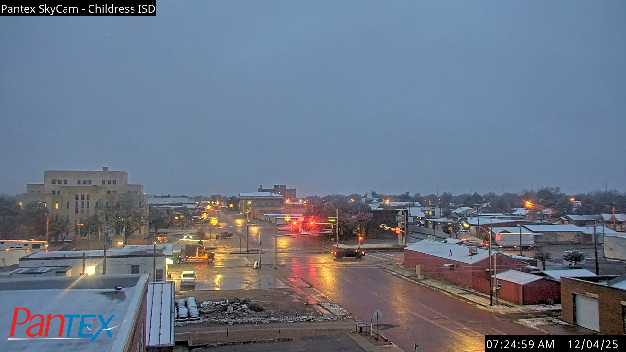 Thumbnail for current weather camera view from Childress ISD in Childress, Texas