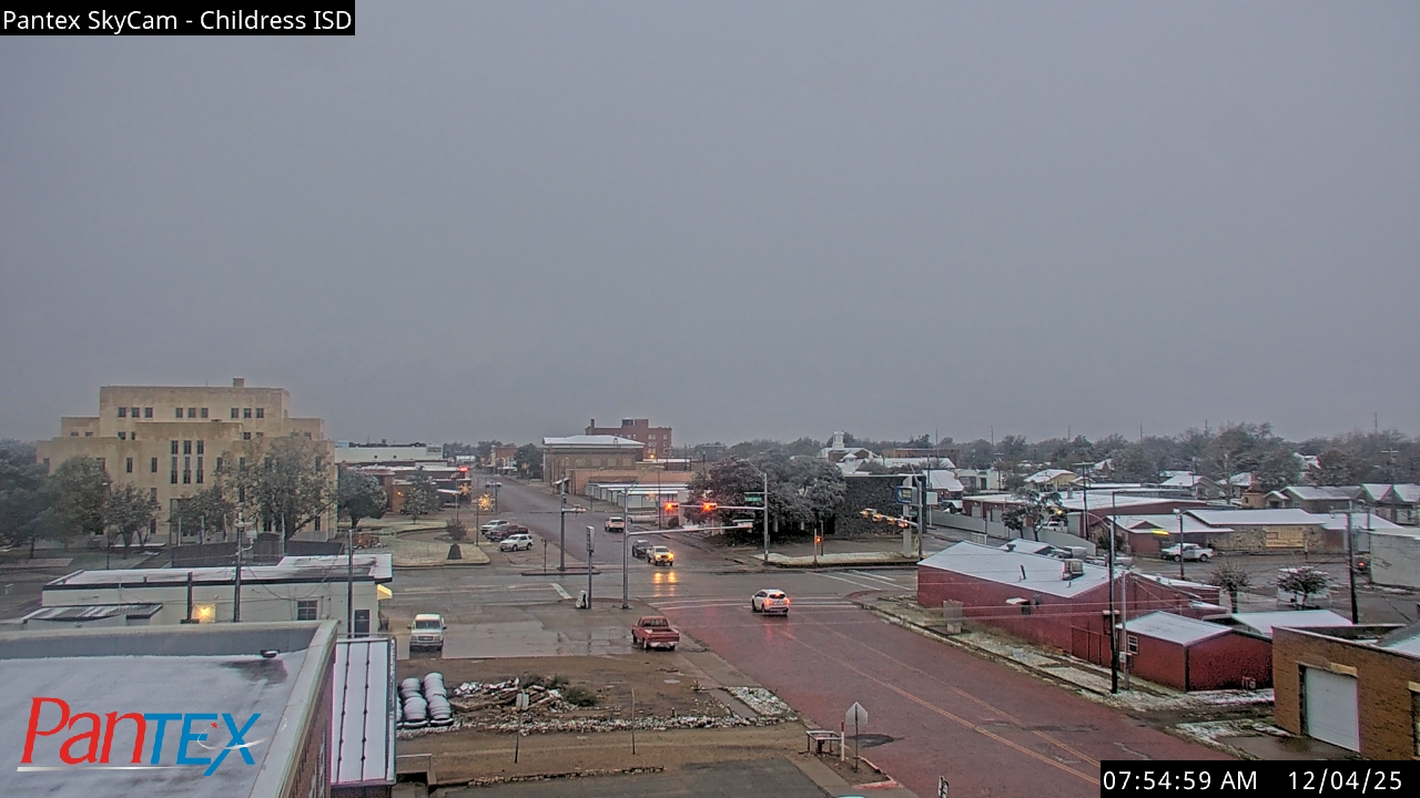 Thumbnail for current weather camera view from Childress ISD in Childress, Texas