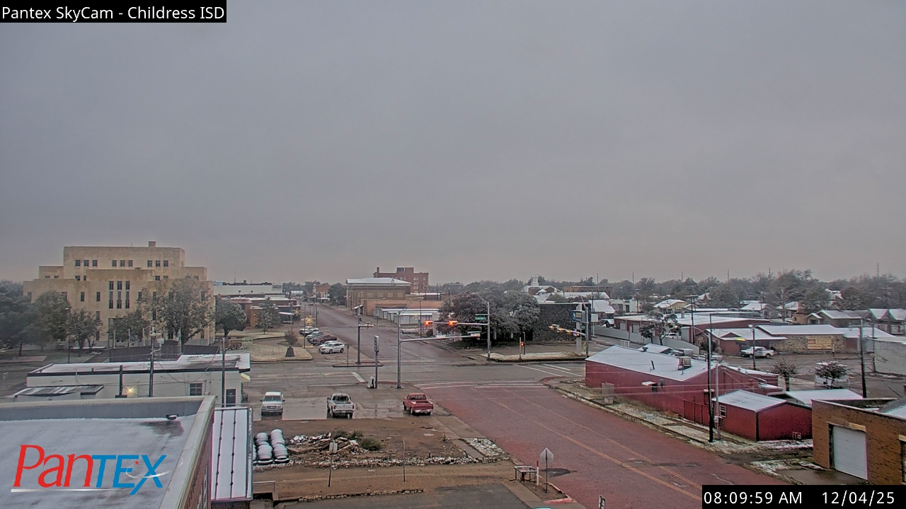 Thumbnail for current weather camera view from Childress ISD in Childress, Texas
