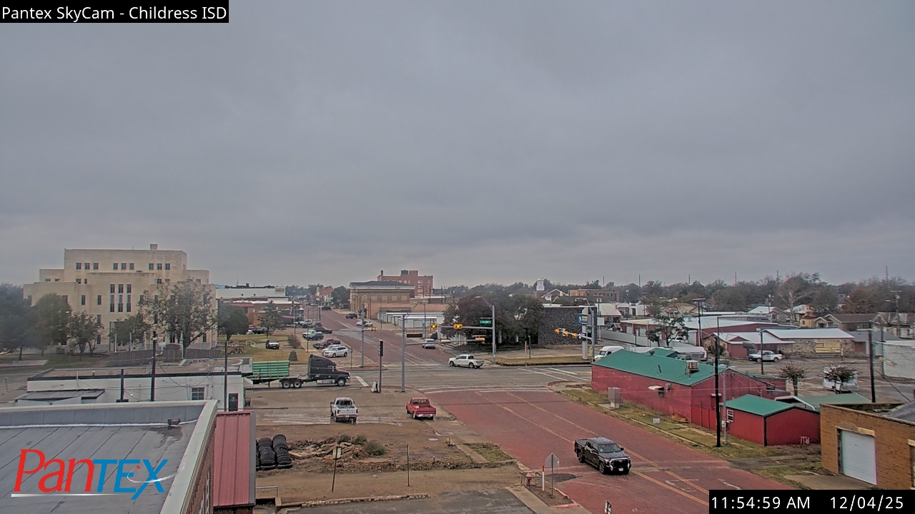 Thumbnail for current weather camera view from Childress ISD in Childress, Texas