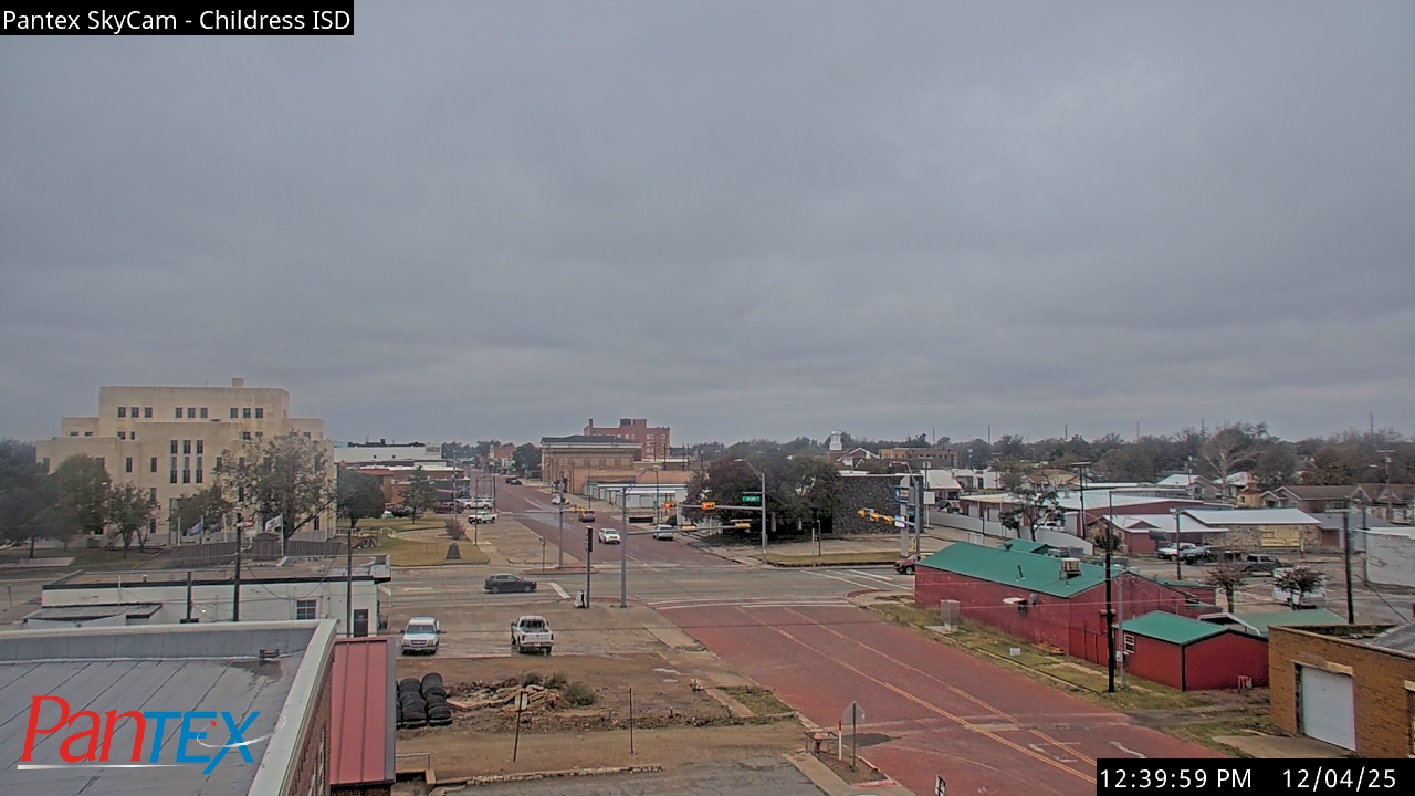 Thumbnail for current weather camera view from Childress ISD in Childress, Texas