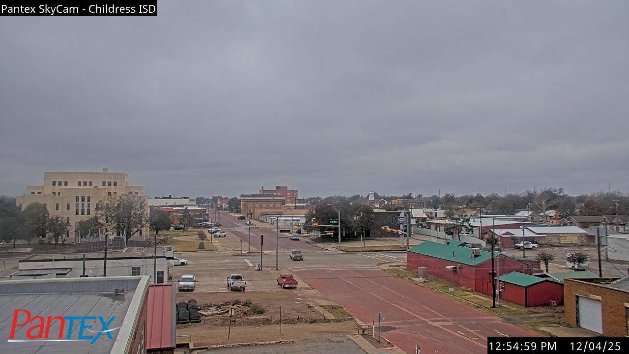 Thumbnail for current weather camera view from Childress ISD in Childress, Texas