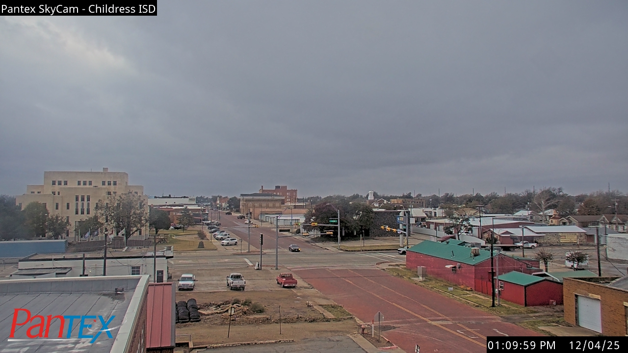 Thumbnail for current weather camera view from Childress ISD in Childress, Texas