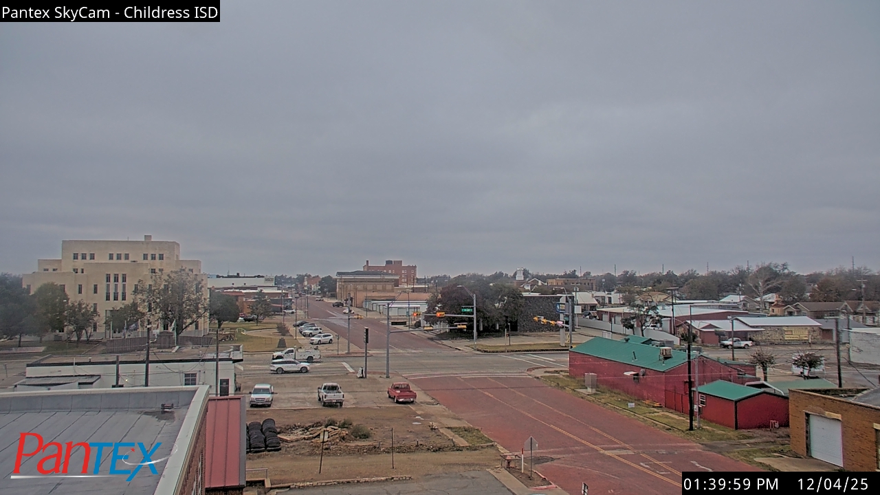 Thumbnail for current weather camera view from Childress ISD in Childress, Texas