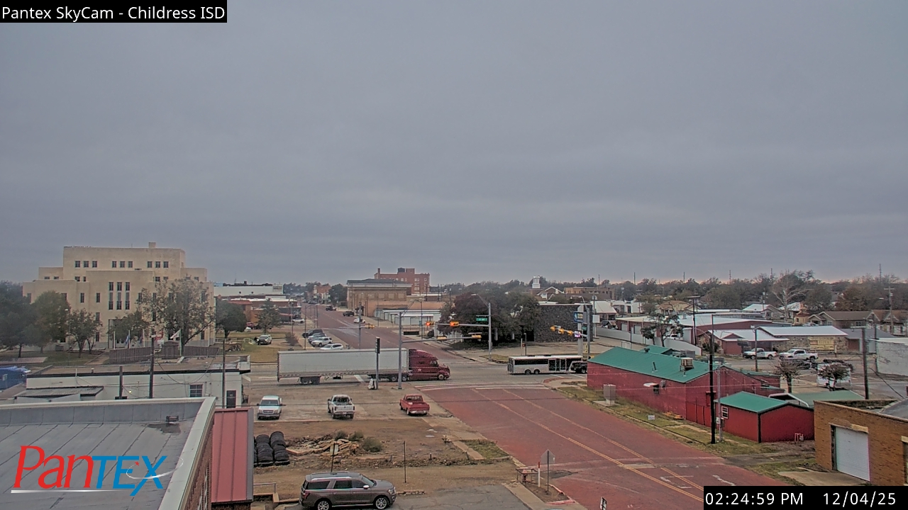 Thumbnail for current weather camera view from Childress ISD in Childress, Texas