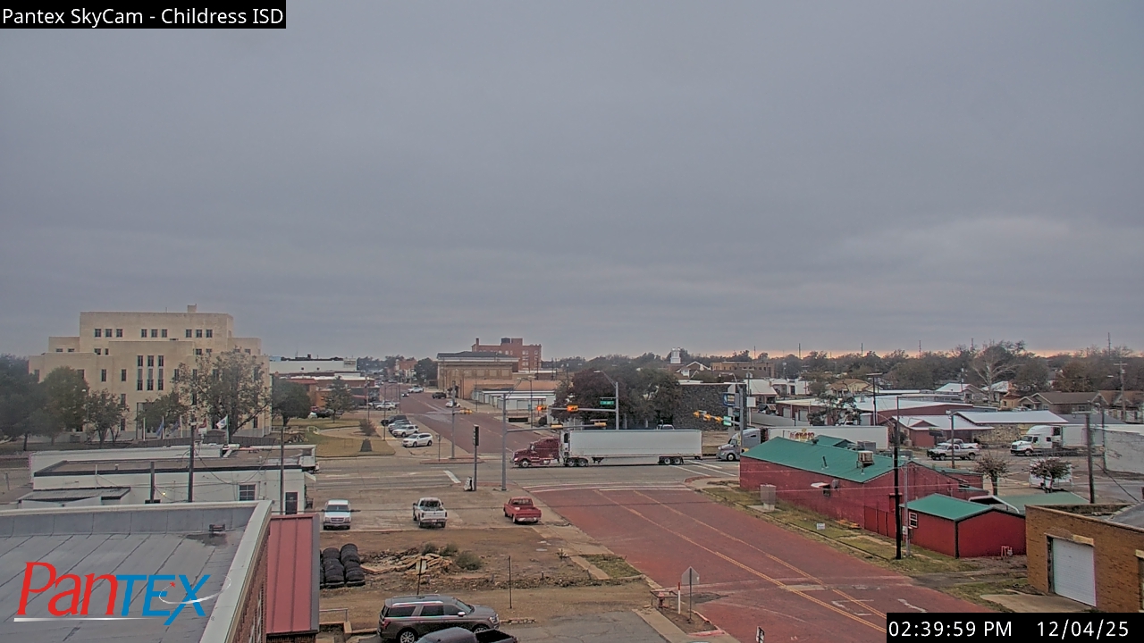 Thumbnail for current weather camera view from Childress ISD in Childress, Texas