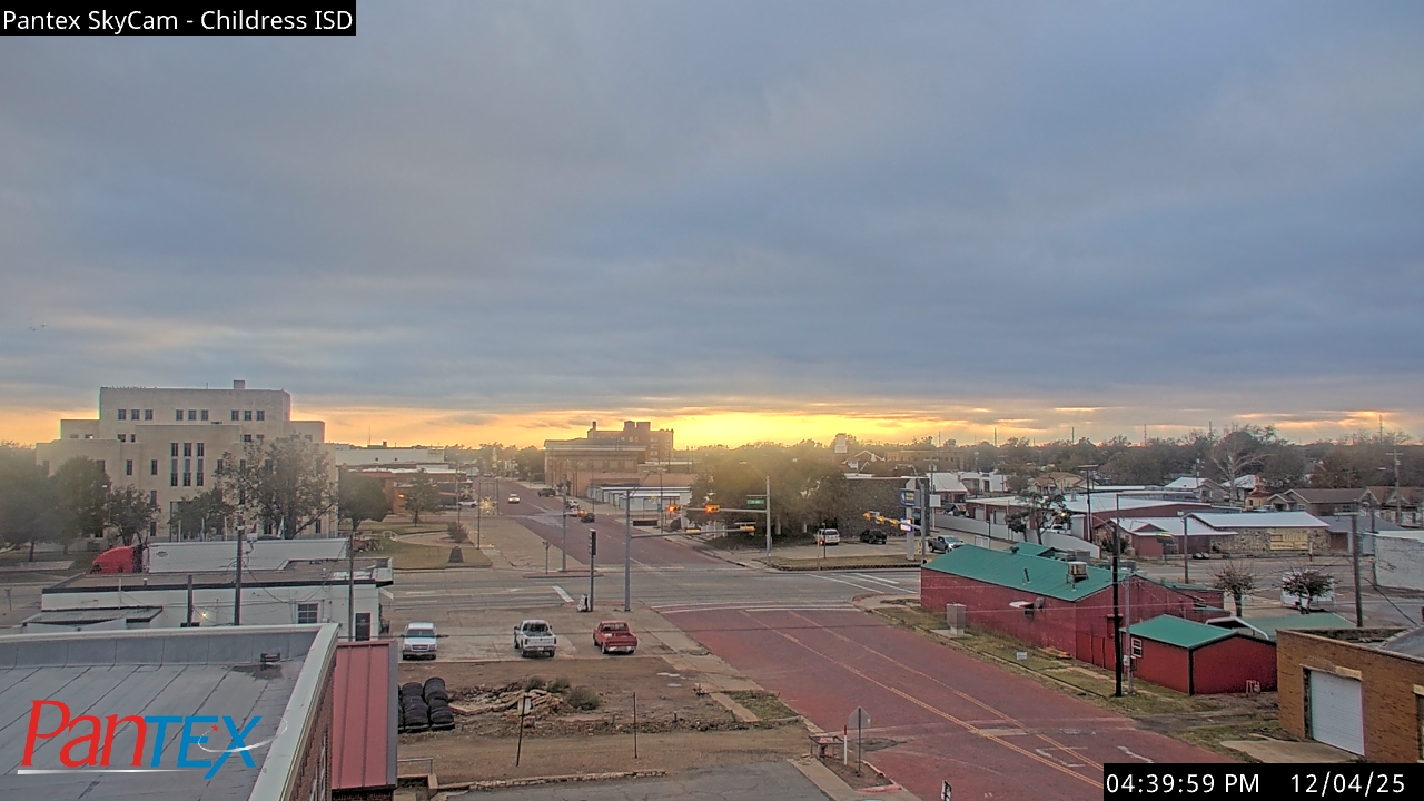 Thumbnail for current weather camera view from Childress ISD in Childress, Texas