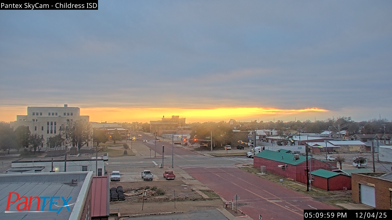 Thumbnail for current weather camera view from Childress ISD in Childress, Texas