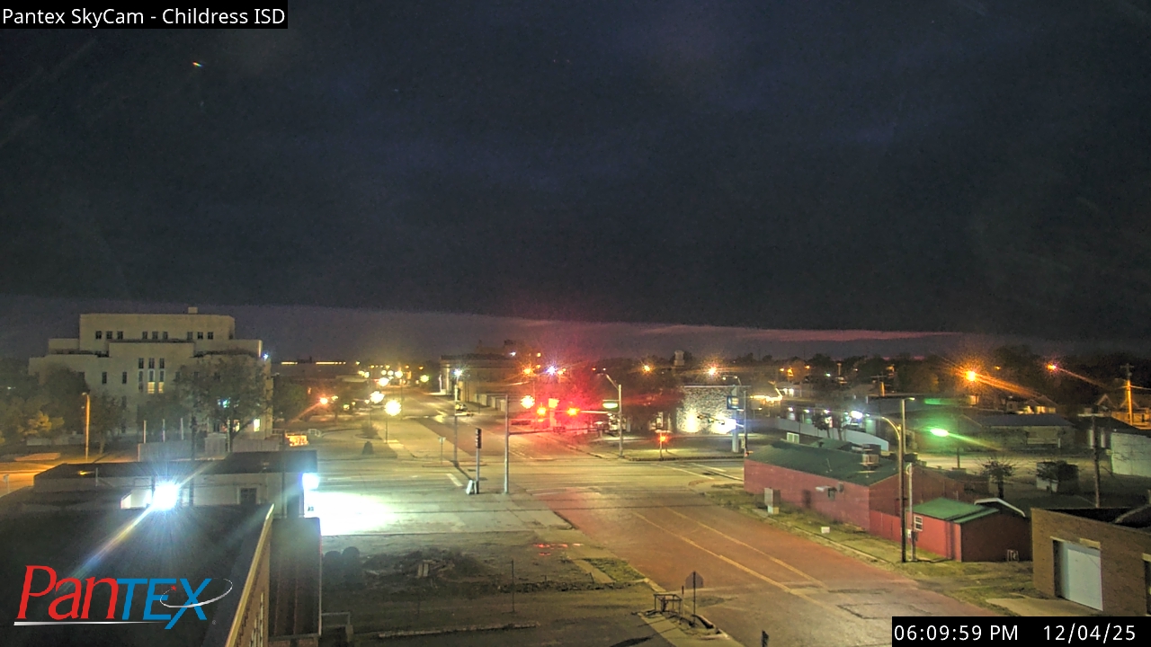 Thumbnail for current weather camera view from Childress ISD in Childress, Texas