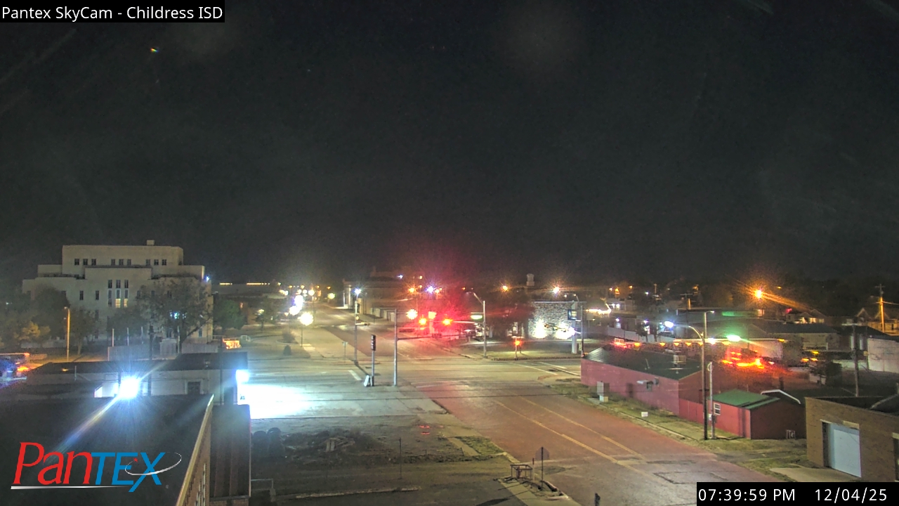 Thumbnail for current weather camera view from Childress ISD in Childress, Texas