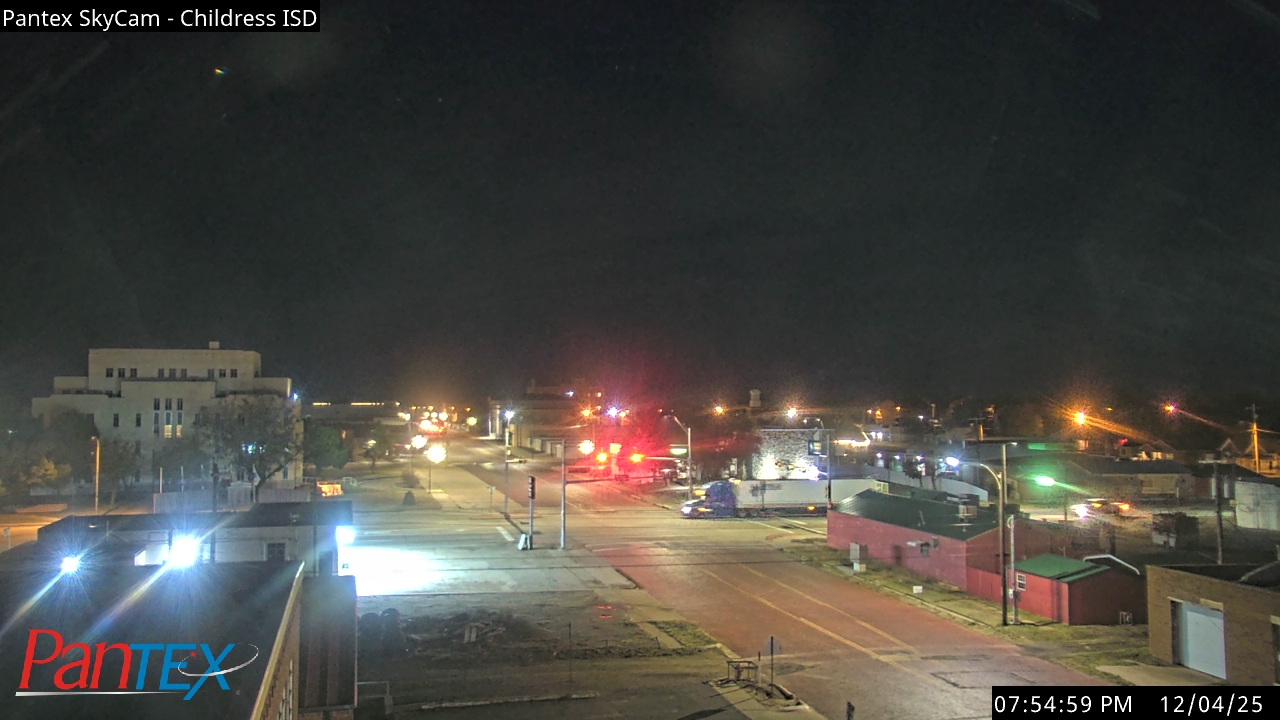 Thumbnail for current weather camera view from Childress ISD in Childress, Texas