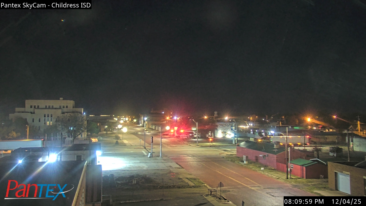 Thumbnail for current weather camera view from Childress ISD in Childress, Texas