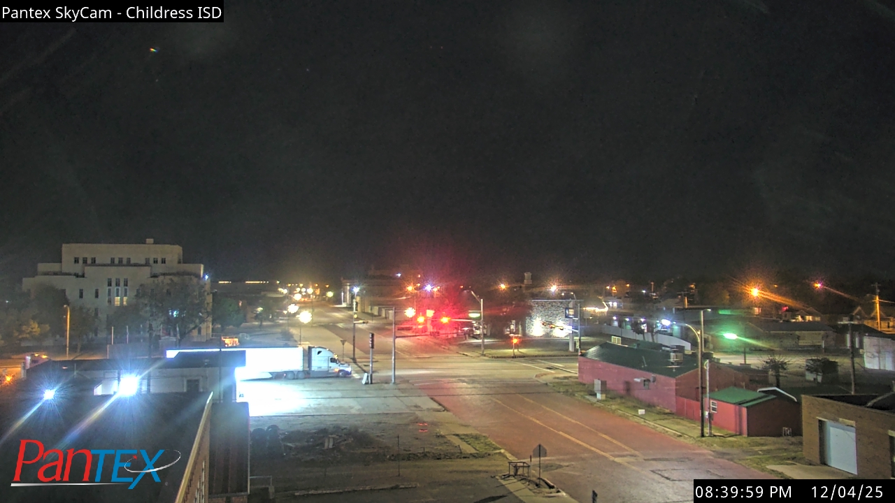 Thumbnail for current weather camera view from Childress ISD in Childress, Texas