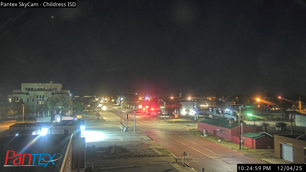 Thumbnail for current weather camera view from Childress ISD in Childress, Texas