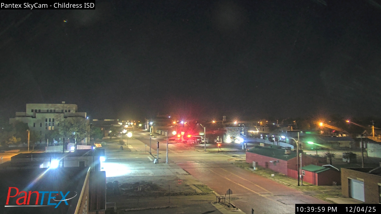Thumbnail for current weather camera view from Childress ISD in Childress, Texas