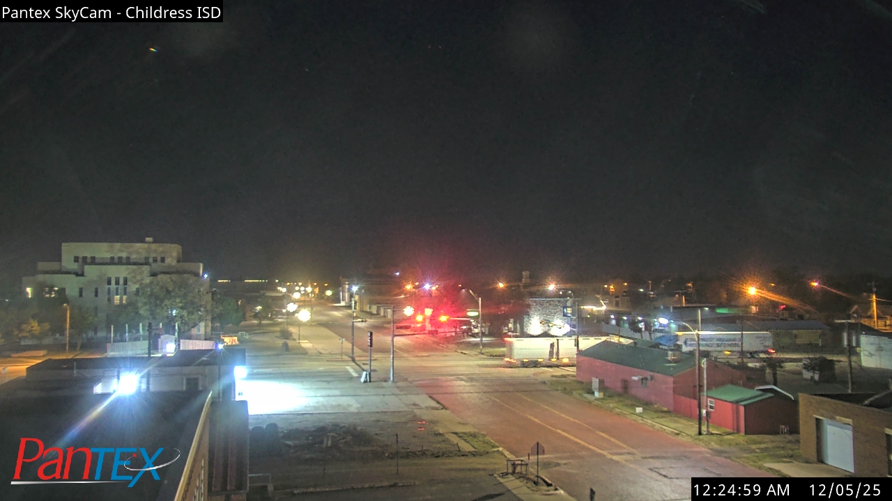 Thumbnail for current weather camera view from Childress ISD in Childress, Texas